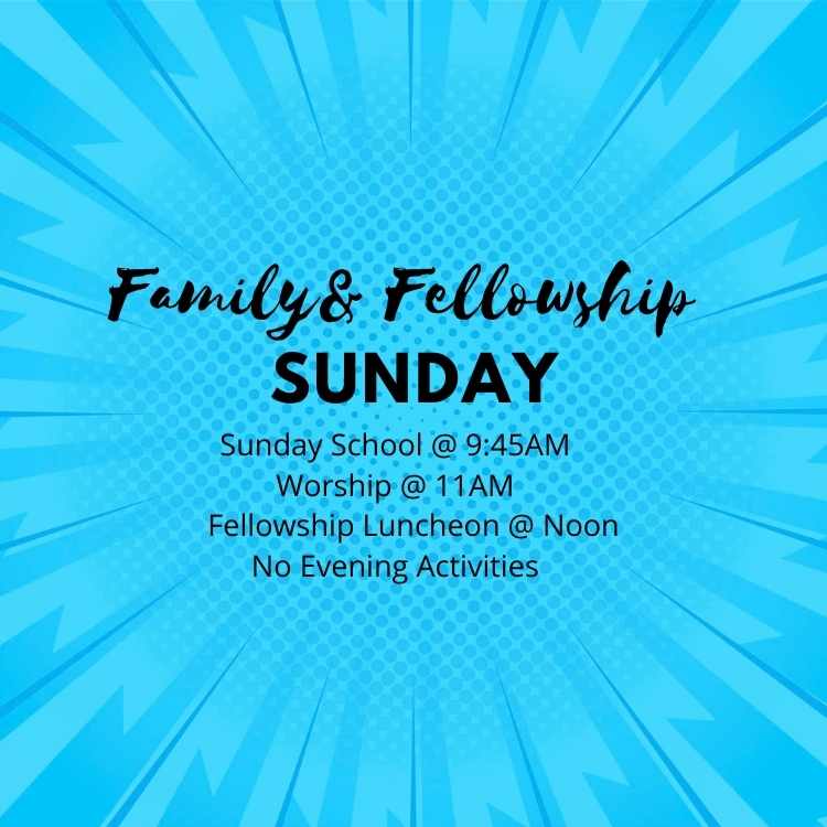 Family & Fellowship Sunday - Aberdeen First Baptist Church