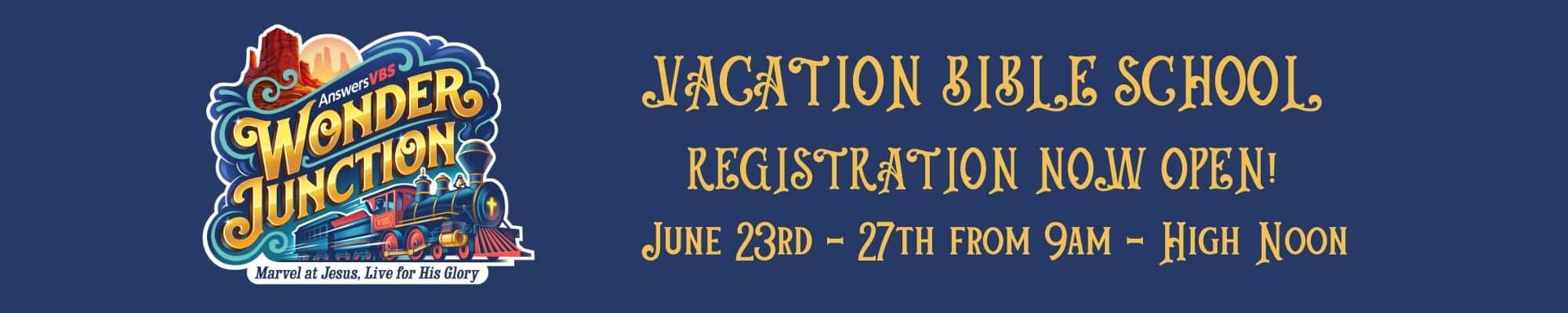 VBS 2025 Wonder Junction Save the Date Website ad 1-2 VBS 2025 - Aberdeen First Baptist - Wonder Junction